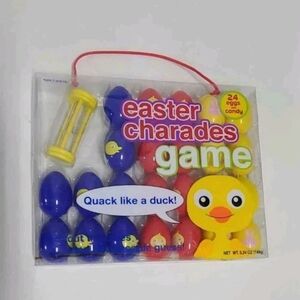 Easter Charades Game with Colorful Eggs And Timer
